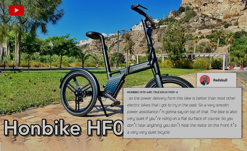 Review video: HONBIKE HF01 with TRUCKRUN FN01-A